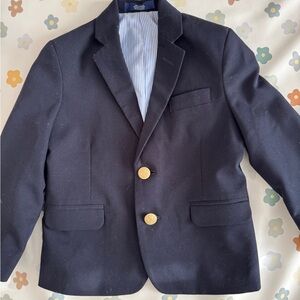 Izod Navy Blue Blazer with Gold Accents
